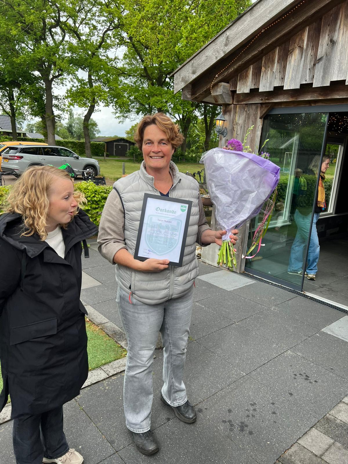 Tanja Mulder Vrijwillger van het Jaar!