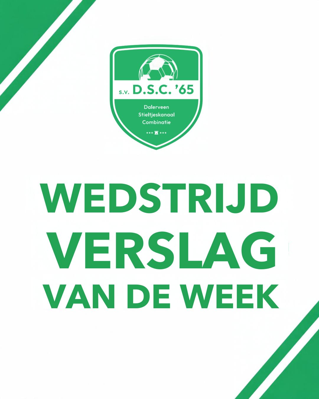 Wedstrijdverslag van de Week